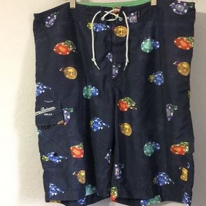 Tommy bahama lined swim trunks.